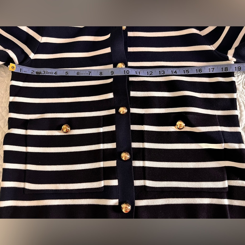 🌟3 for $25🌟 See and Be Seen  Pantsuit Women’s DARK NAVY BLUE/WHITE Ensemble SZ S - Picture 11 of 16